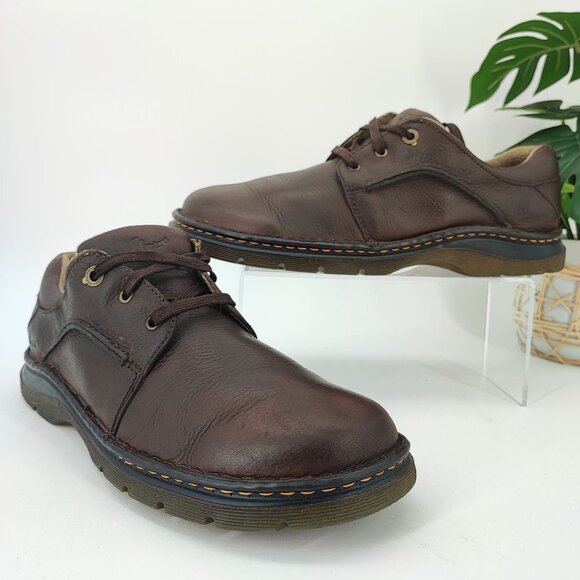 Dr.Martens Men\'s Brown Tie Leather Casual Oxfords Shoes 11194 Size 11 main image 4